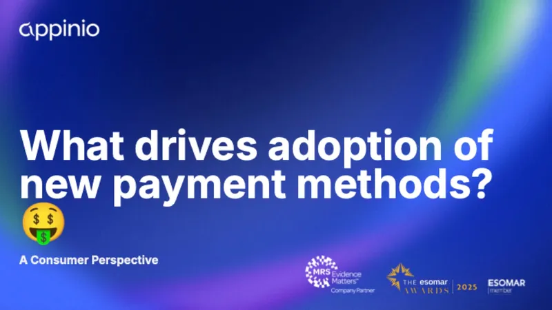 Title slide: What drives adoption of new payment methods?